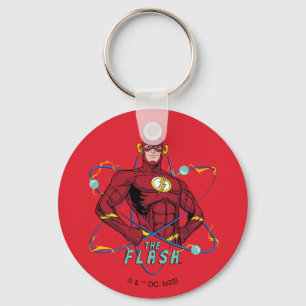 Porte-clés Graphique atomique Flash de dessin