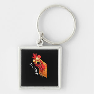 Porte-clés Graphique Classique Vintage F-Caw-F-Poulet