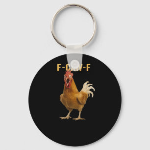 Porte-clés Graphique Créatif Essentiel de Poulet F-Caw-F