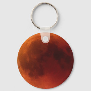 Porte-clés Graphique de la grande éclipse lunaire rouge