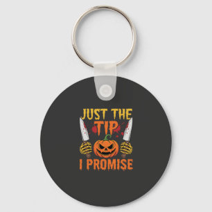 Porte-clés Graphisme de couteau de citrouille juste le bout H
