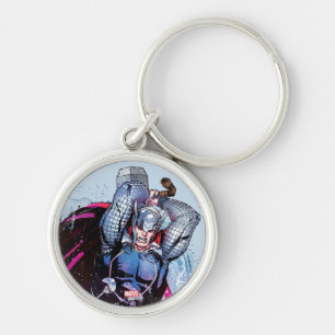 Porte-clés Graphisme de personnage en aquarelle de Thor