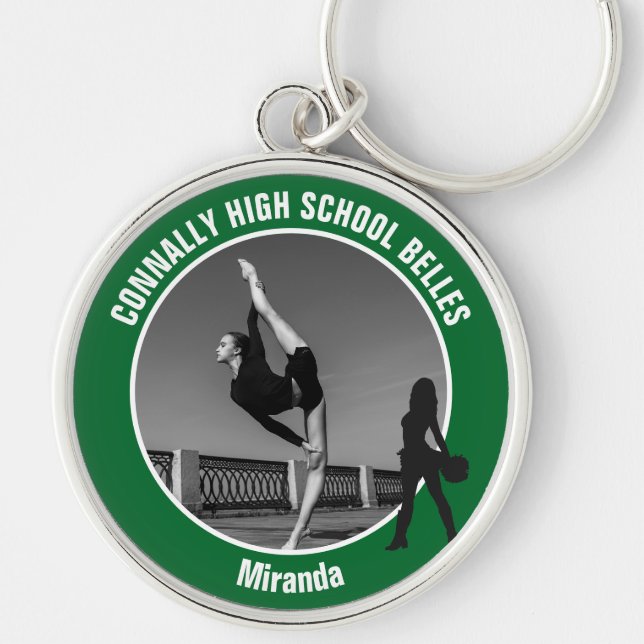 Porte-clés Green Drill Team Photo High School Dancer (Devant)