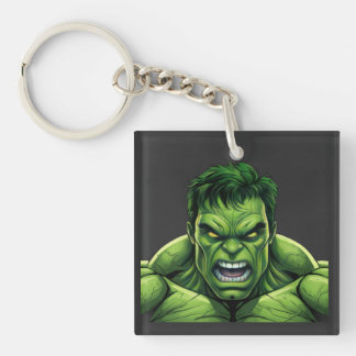 Porte-clés Green Muscular Creature Keychain