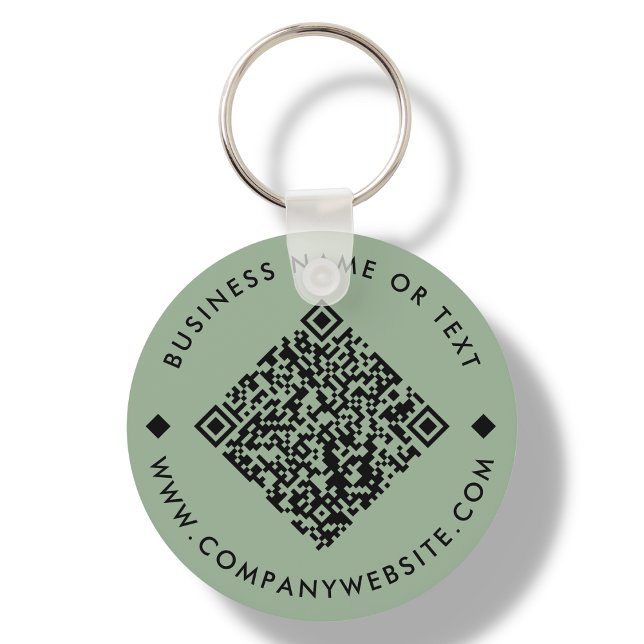 Porte-clés Green | Porte - clé de code QR personnalisé profes (Créateur téléchargé)