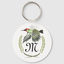 Green woodpecker à Flight monogram