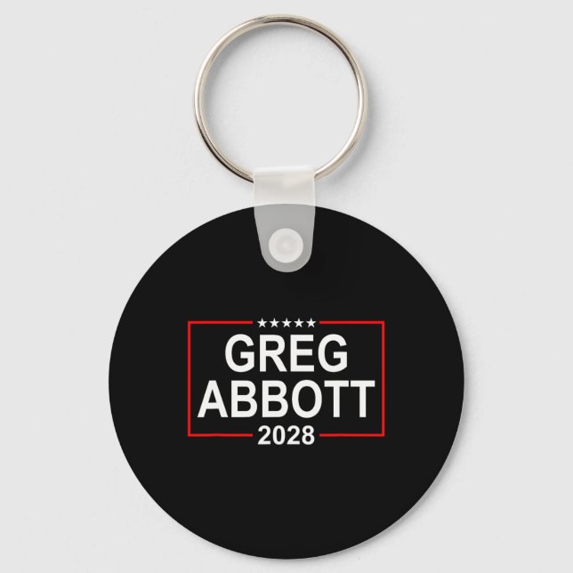 Porte-clés Greg Abbott 2028 Presidential Election July 4th Re (Recto)