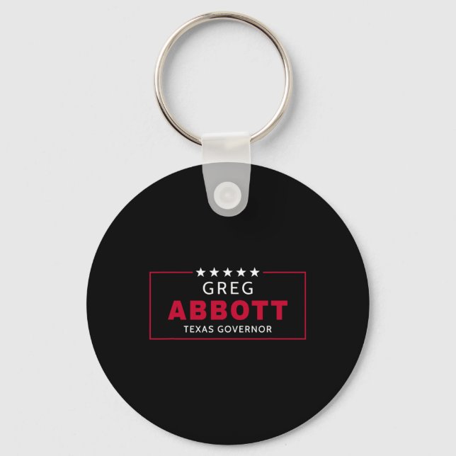 Porte-clés Greg Abbott Election Texas Governor Republican Blu (Recto)