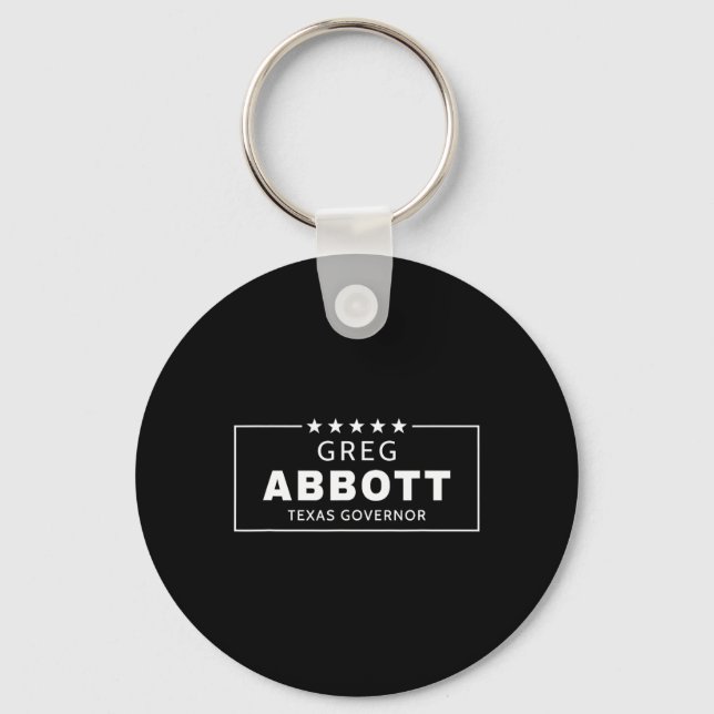 Porte-clés Greg Abbott Election Texas Governor Republican Red (Recto)
