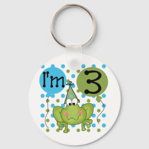 Porte-clés Grenouille Bleue 3ème Anniversaire Tshirts et cade