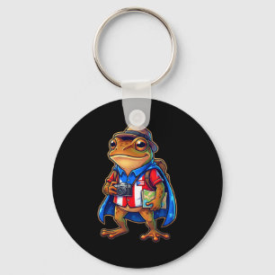 Porte-clés Grenouille coqui drapeau portoricain boricua hérit