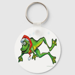 Porte-clés Grenouille de Noël