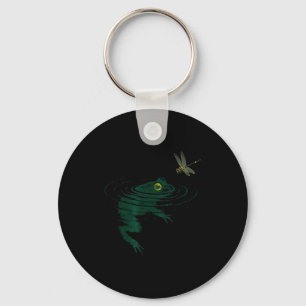 Porte-clés Grenouille nageante, libellule Grenouille, Graphiq