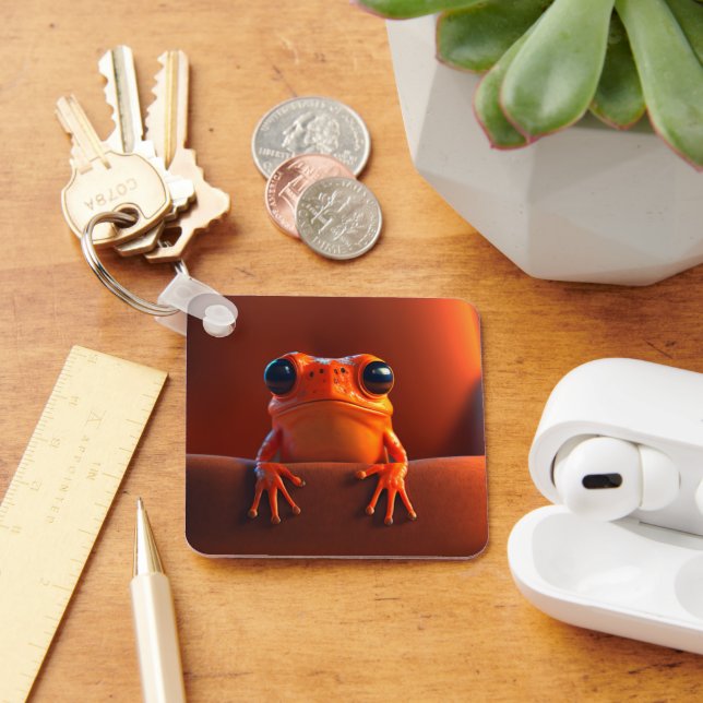 Porte-clés Grenouille orange (Bureau)