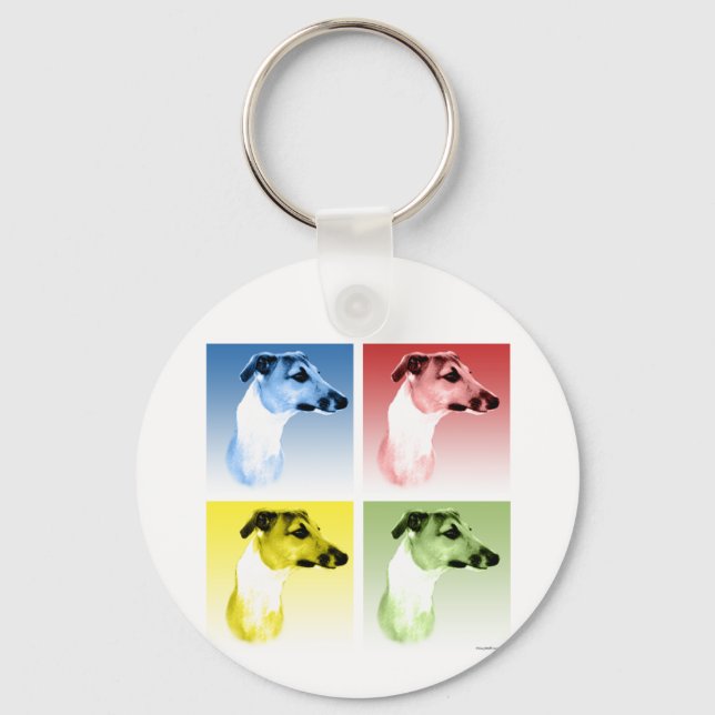 Porte-clés Greyhound Popart (Recto)