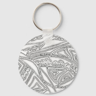 Porte-clés Gris noir et blanc