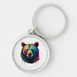 Porte-clés Grizzly Oear Amateurs Pop Art Big Grizzly Ours