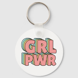 Porte-clés GRL PWR Pastel