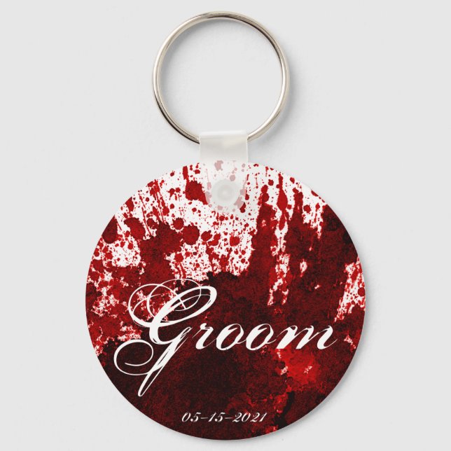 Porte-clés Groom Porte - clé Splatter de sang Vampire Gothiqu (Recto)