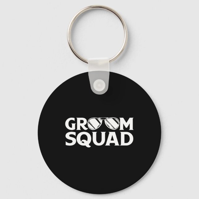 Porte-clés Groom Squad Groomsman Bachelor Party Mariage Match (Recto)
