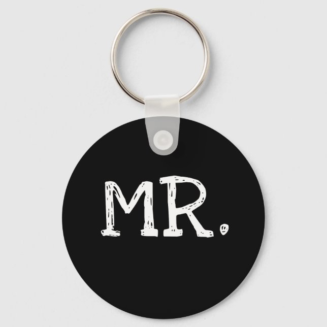 Porte-clés Groom Texte blanc M. (Recto)