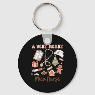 Porte-clés Groovy un très joyeux Noël d'infirmière de Micu mé