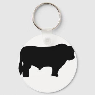Porte-clés gros taureau d'angus noir