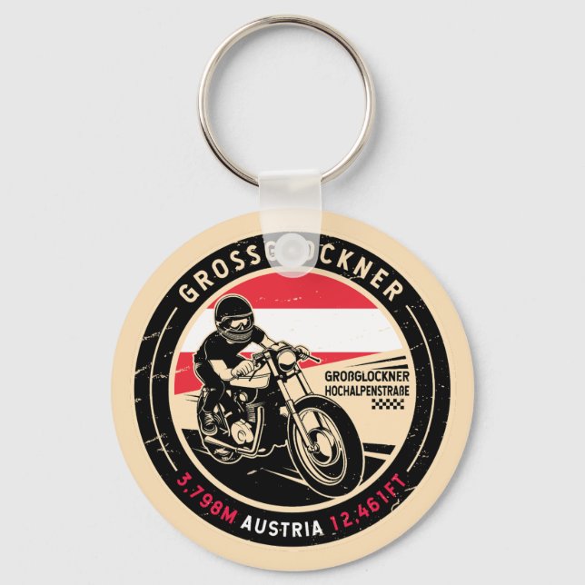 Porte-clés Grossglockner | Autriche | Motorcycle (Recto)