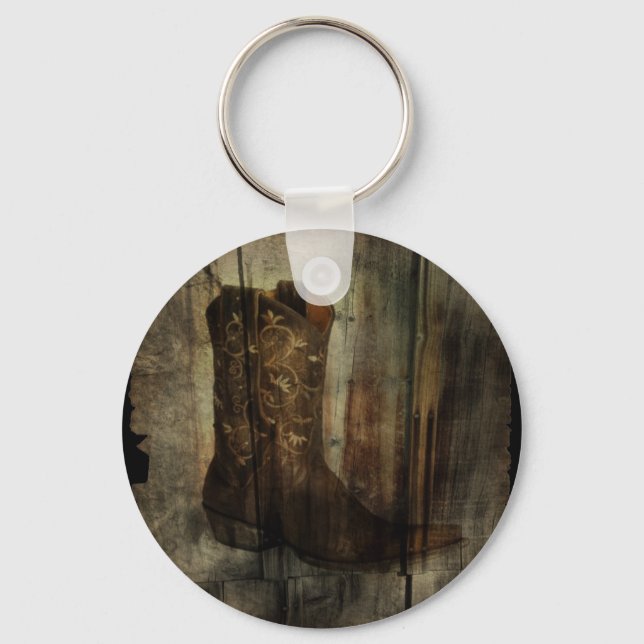 Porte-clés Grotte Homme Distorante Western Country Cowboy Boo (Recto)