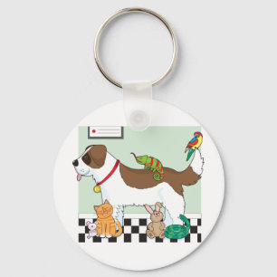 Porte-clés Groupe d'animaux