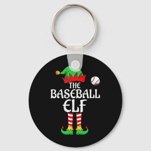 Porte-clés Groupe de jumelage des elfes de baseball Noël S