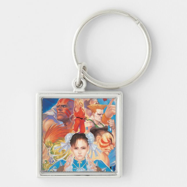 Porte-clés Groupe de Street Fighter 2 Chun-Li (Devant)