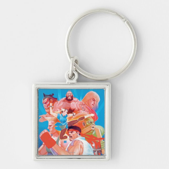 Porte-clés Groupe de Street Fighter 2 Ryu (Devant)