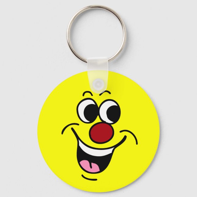 Porte-clés Grumpey du visage souriant (Recto)
