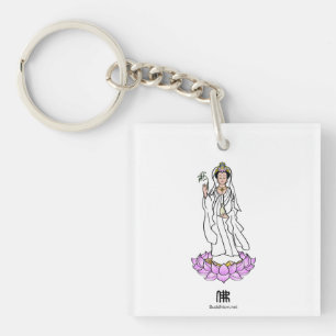 Porte-clés Guan Yin Bodhisattva sur le Porte - clé acrylique