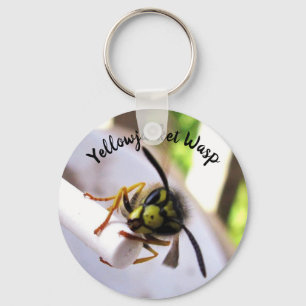 Porte-clés Guêpe Yellowjacket (Vespulae) Visage Mignon