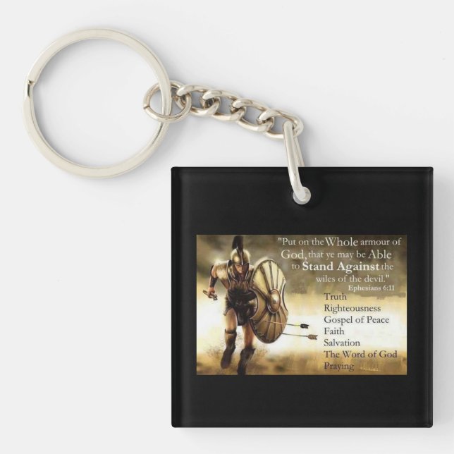Porte-clés guerrier pour le porte - clé du Christ (Devant)