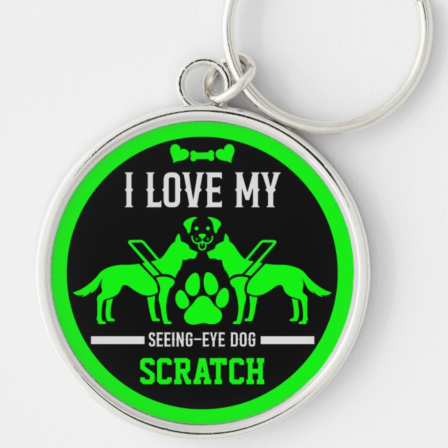 Porte-clés Guide des cadeaux de chien (Devant)