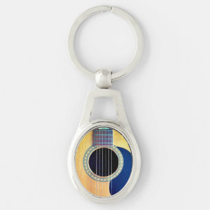 Porte-clés Guitare Acoustique 6 Cordes Dreadnought Design d'A