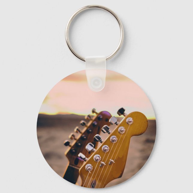 Porte-clés Guitare acoustique géniale (Recto)