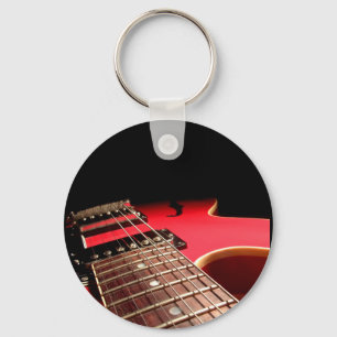 Porte-clés Guitare électrique rouge