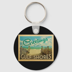 Porte-clés Gulf Shores Beach Vintage voyage