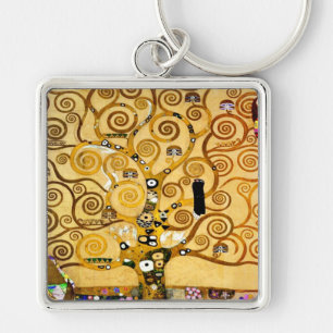 Porte-clés Gustav Klimt Arbre de Vie : Symboliste Art Nouveau