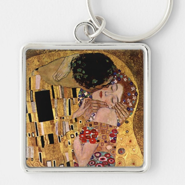 Porte-clés Gustav Klimt : Le baiser (détail) (Devant)