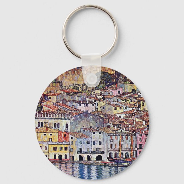 Porte-clés Gustav Klimt - Malcesine au lac de Garde Italie (Recto)