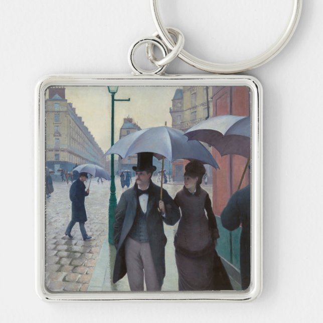 Porte-clés Gustave Caillebotte - Paris Street ; Rainy Day (Devant)
