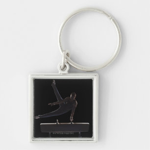 Porte-clés Gymnaste masculin sur le cheval de pommeau