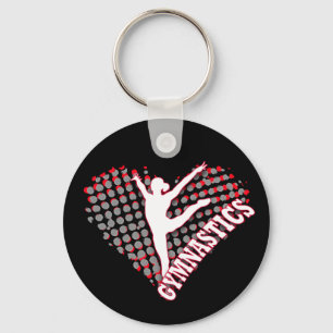 Porte-clés Gymnastics  Heart Keychain
