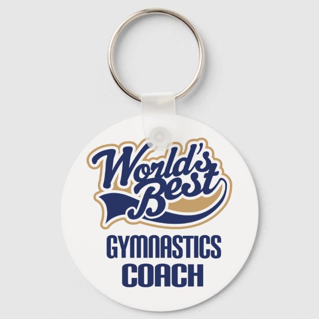 Porte-clés Gymnastique Coach Cadeau (Recto)