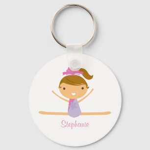 Porte-clés Gymnastique personnalisée diviser filles enfants p